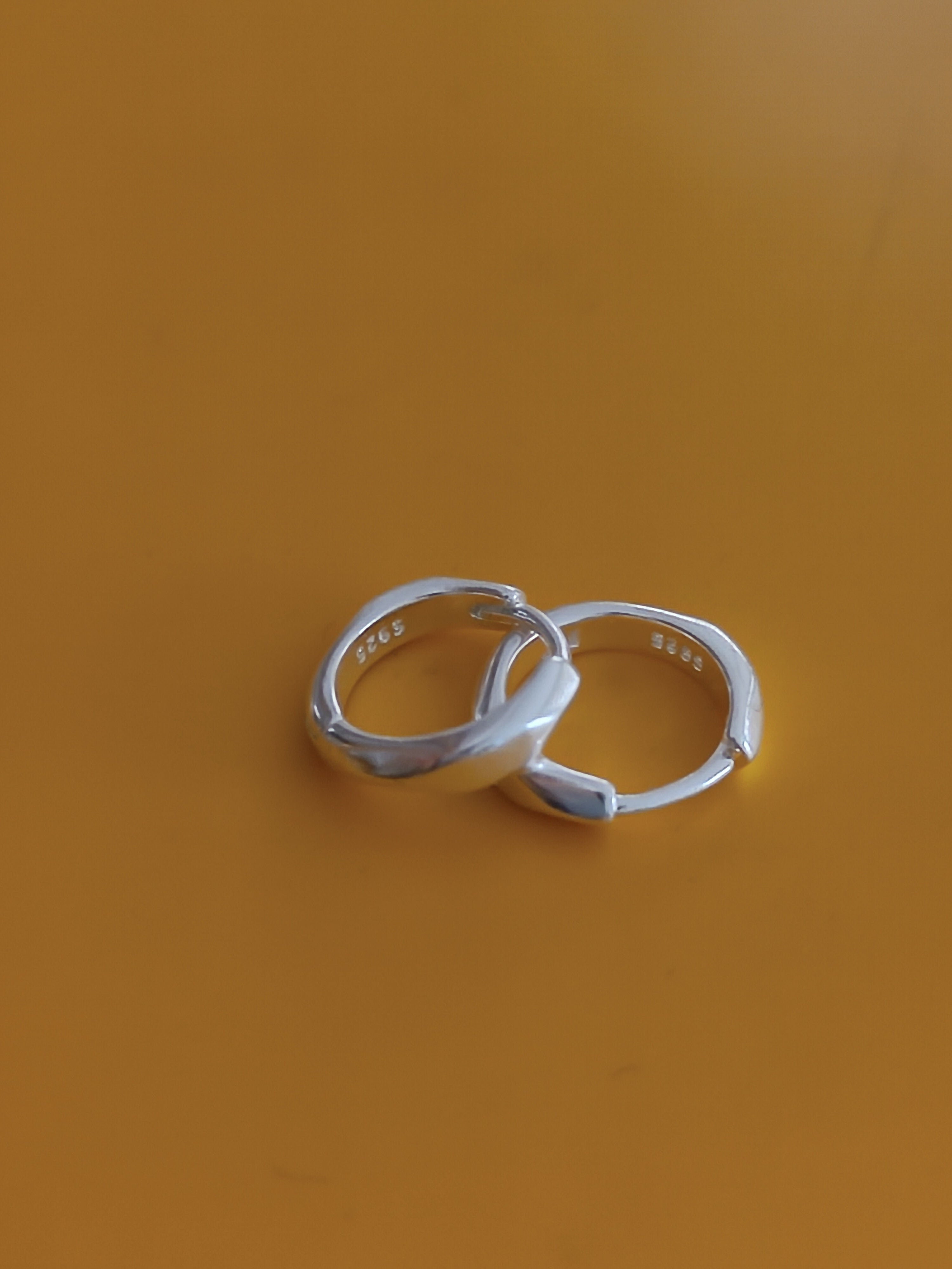 925 ayar Gümüş halka küpe