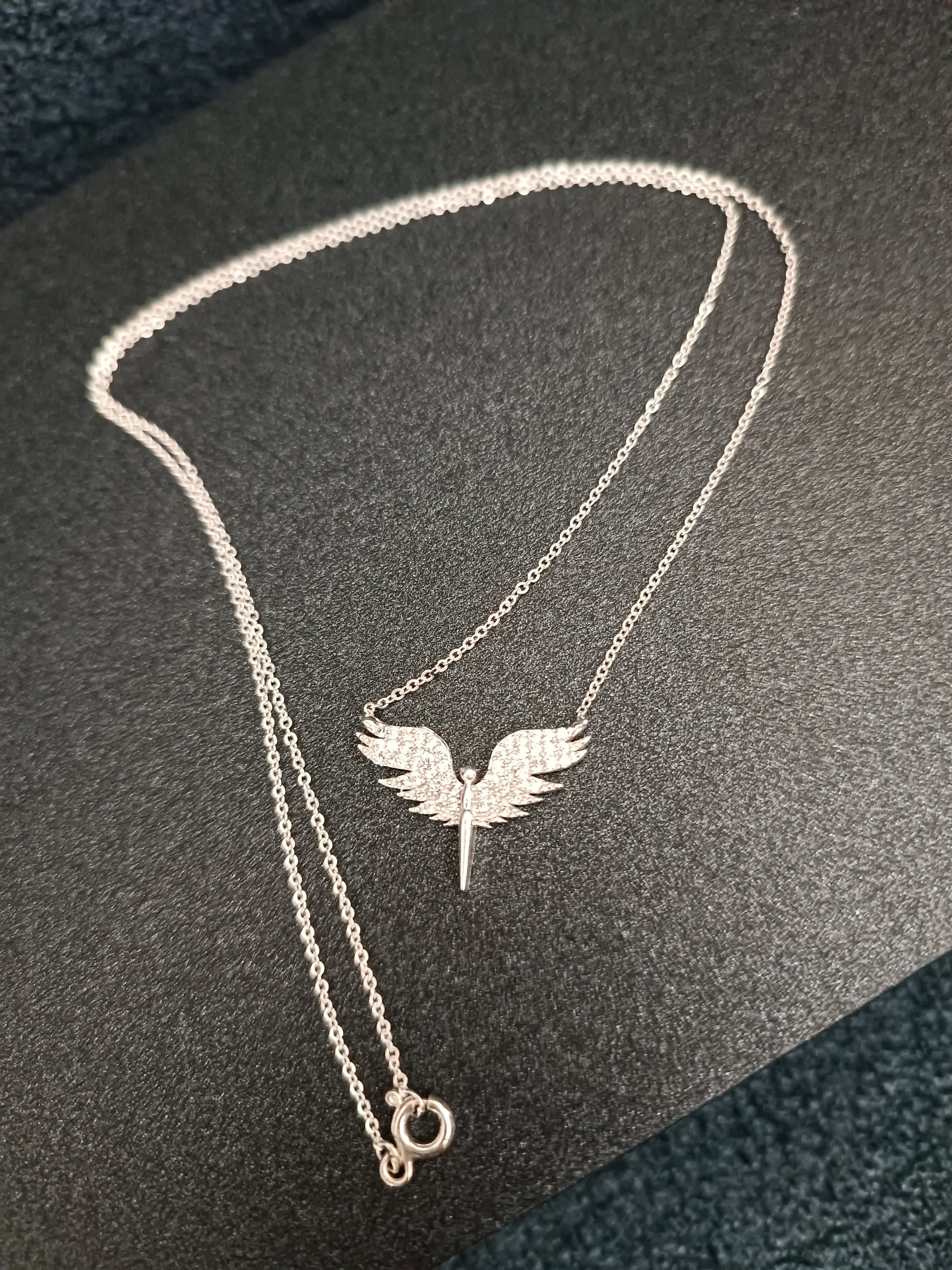 S925 GÜMÜŞ Melek Kanat Kolye