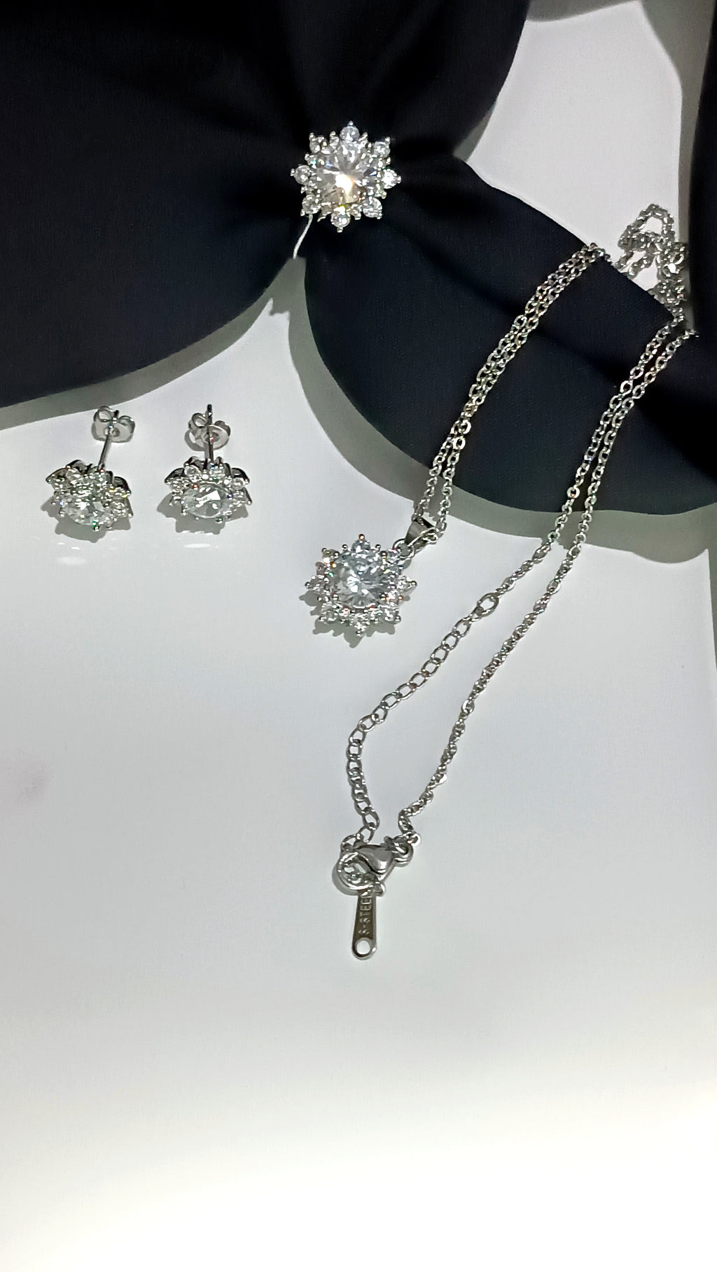 S316 ÇELİK ZİRKON TAŞLI SET