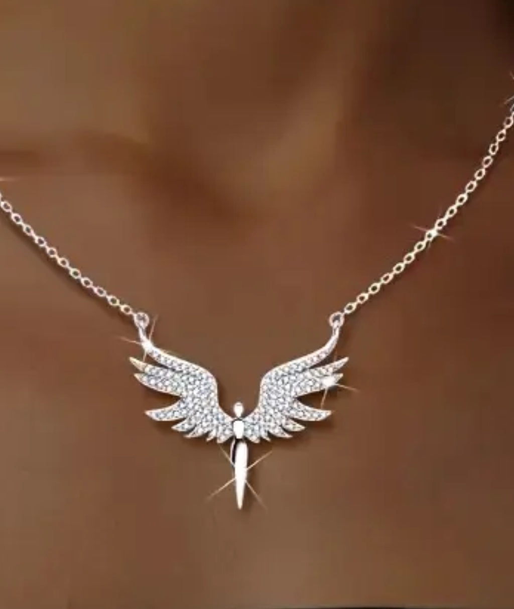 S925 GÜMÜŞ Melek Kanat Kolye