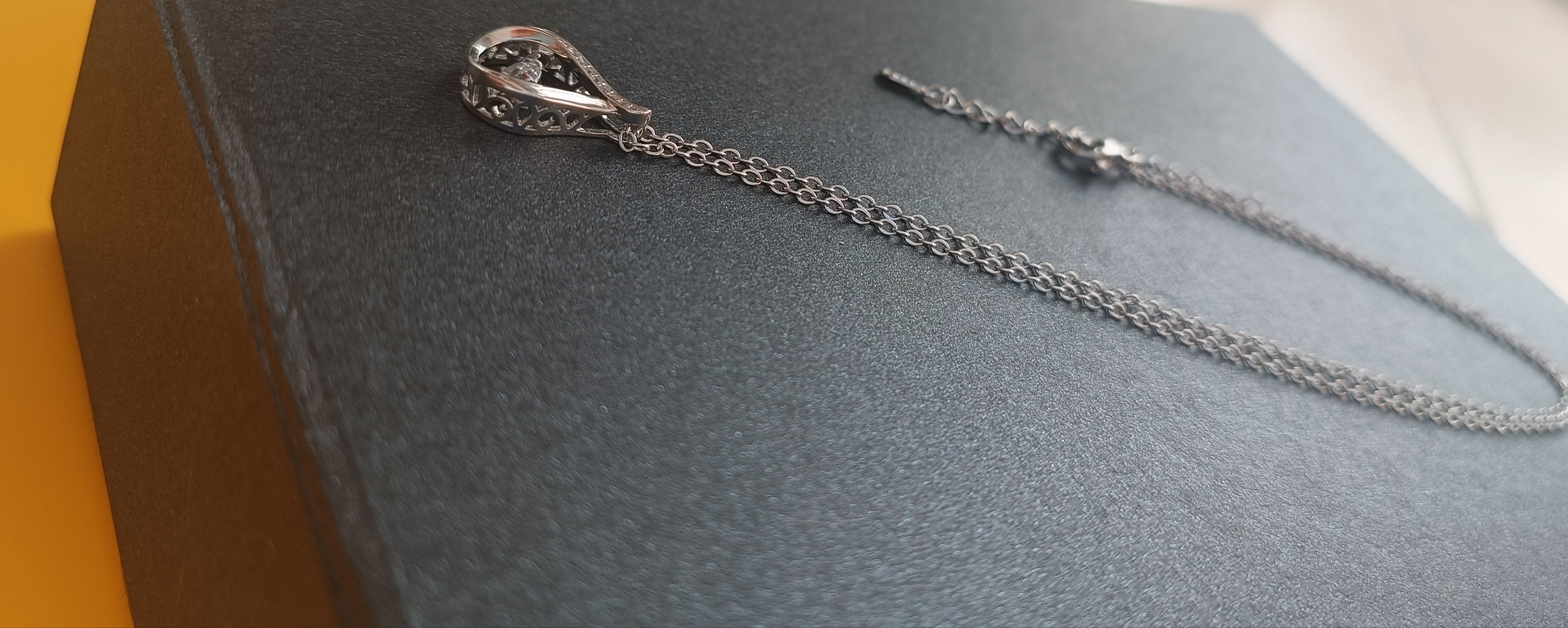 925 ayar gümüş retro kolye