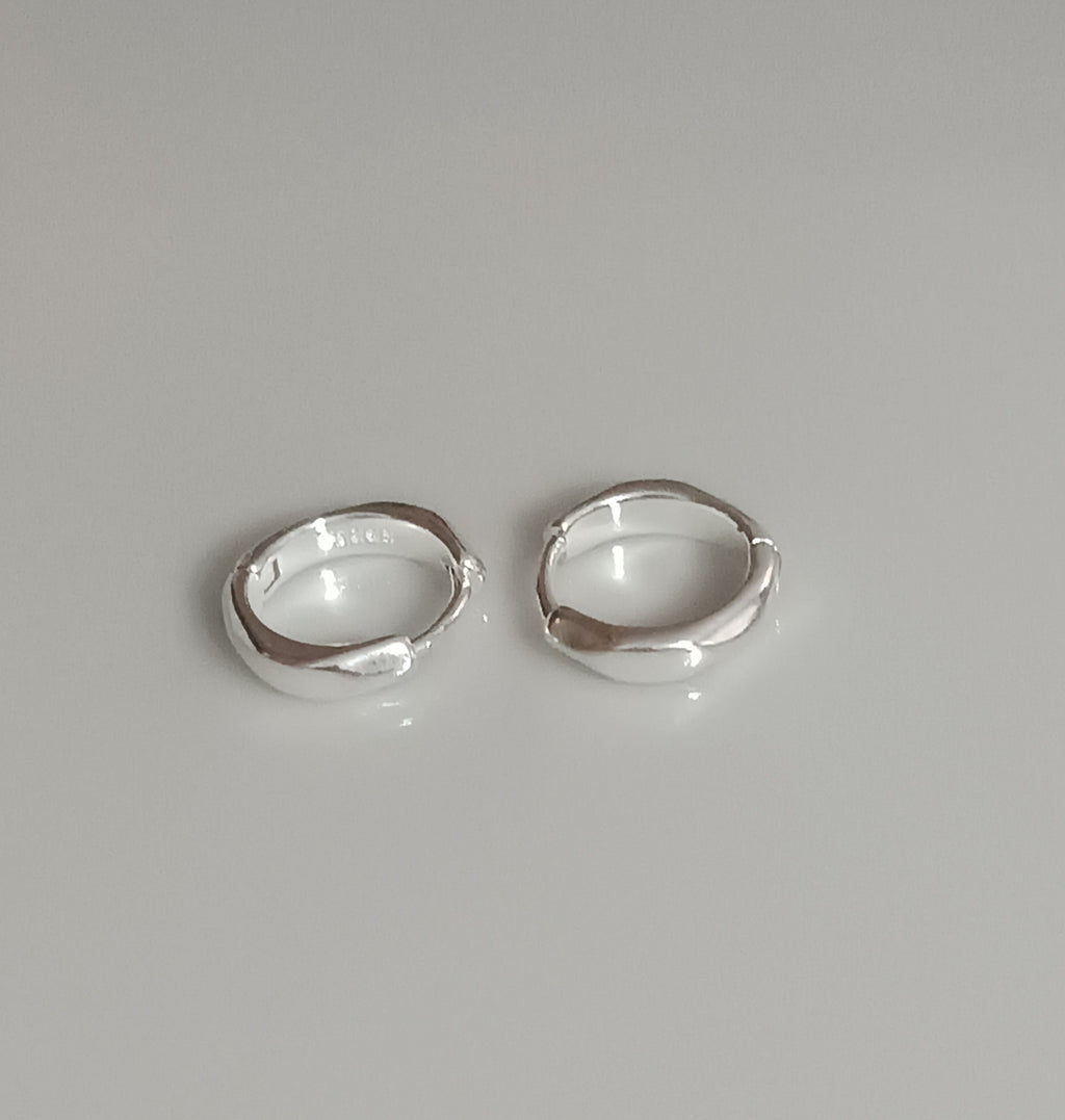 925 ayar Gümüş halka küpe