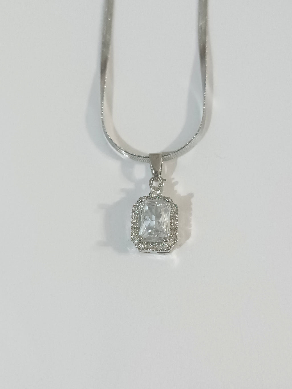 PASLANMAZ ÇELİK ZİRKON KOLYE