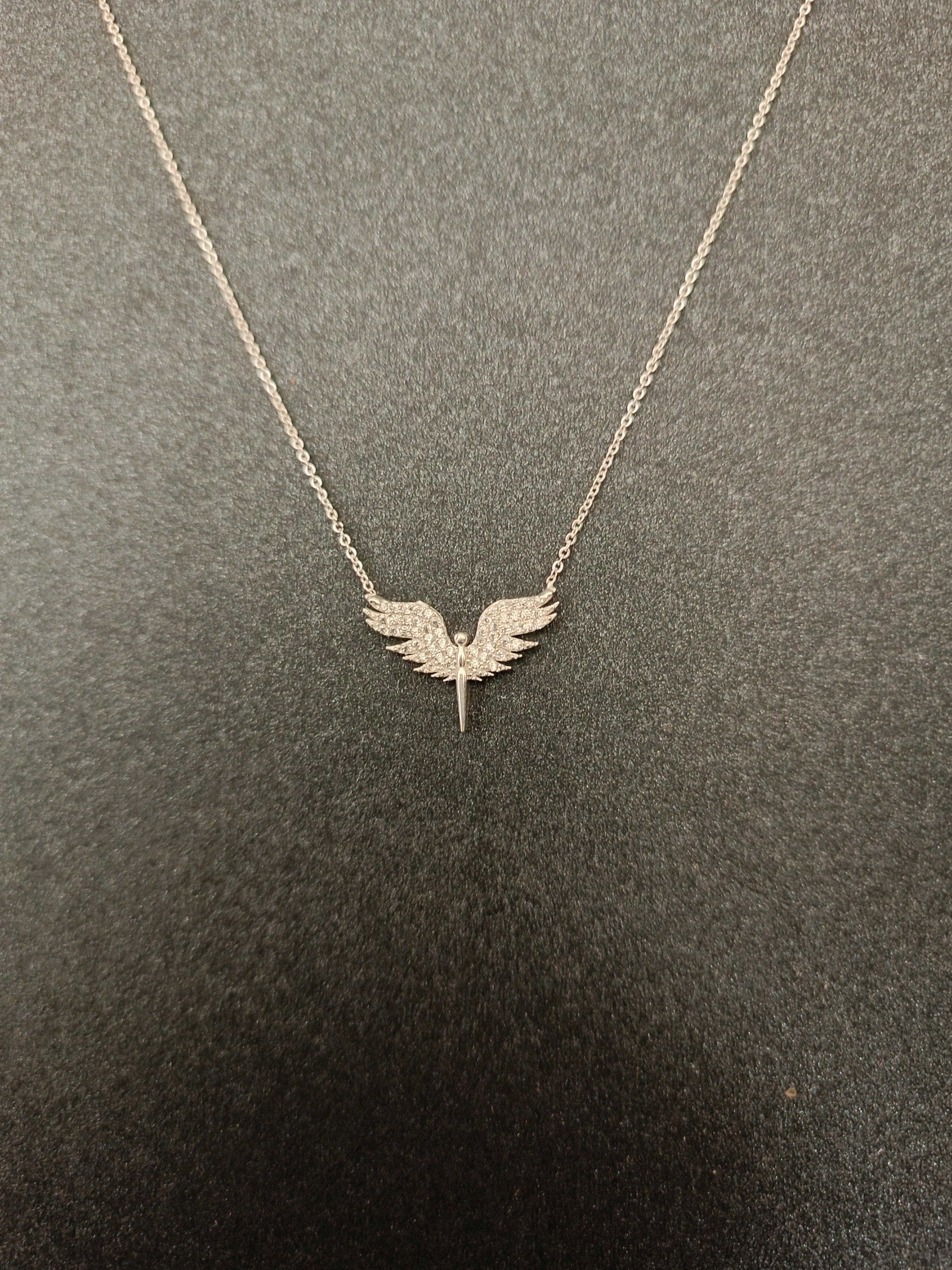 S925 GÜMÜŞ Melek Kanat Kolye