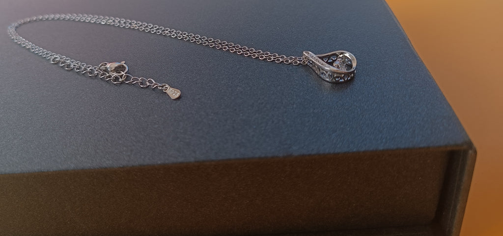 925 ayar gümüş retro kolye