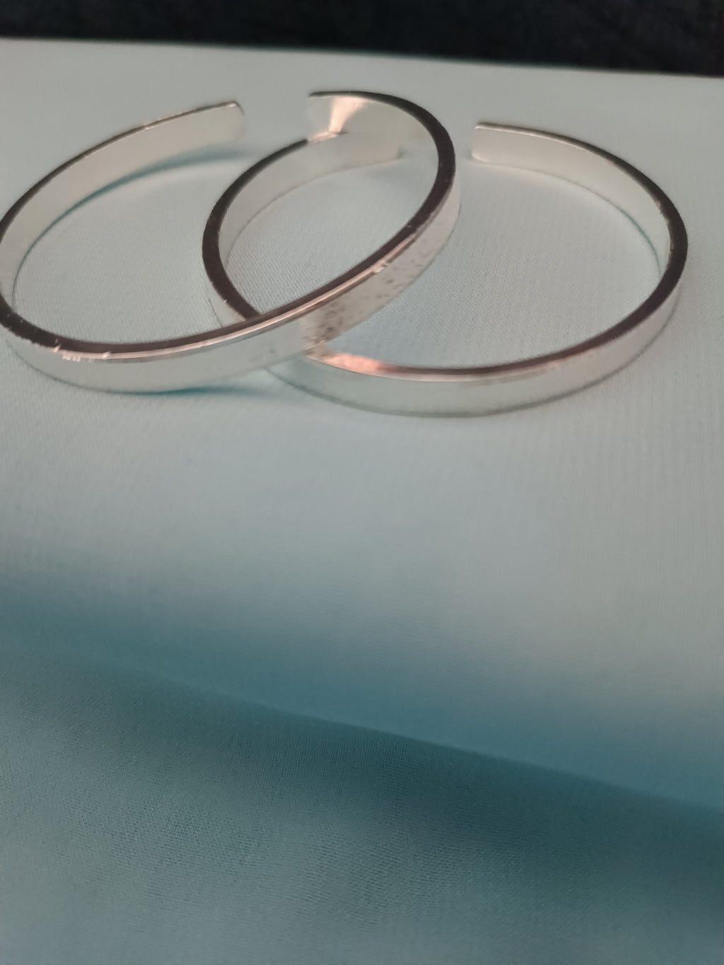 925 ayar gümüş 2li trend açık bileklik