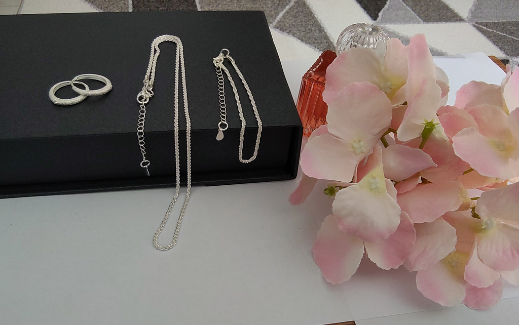 Gümüş Kolye, Bileklik ve Küpeler 3'lü set